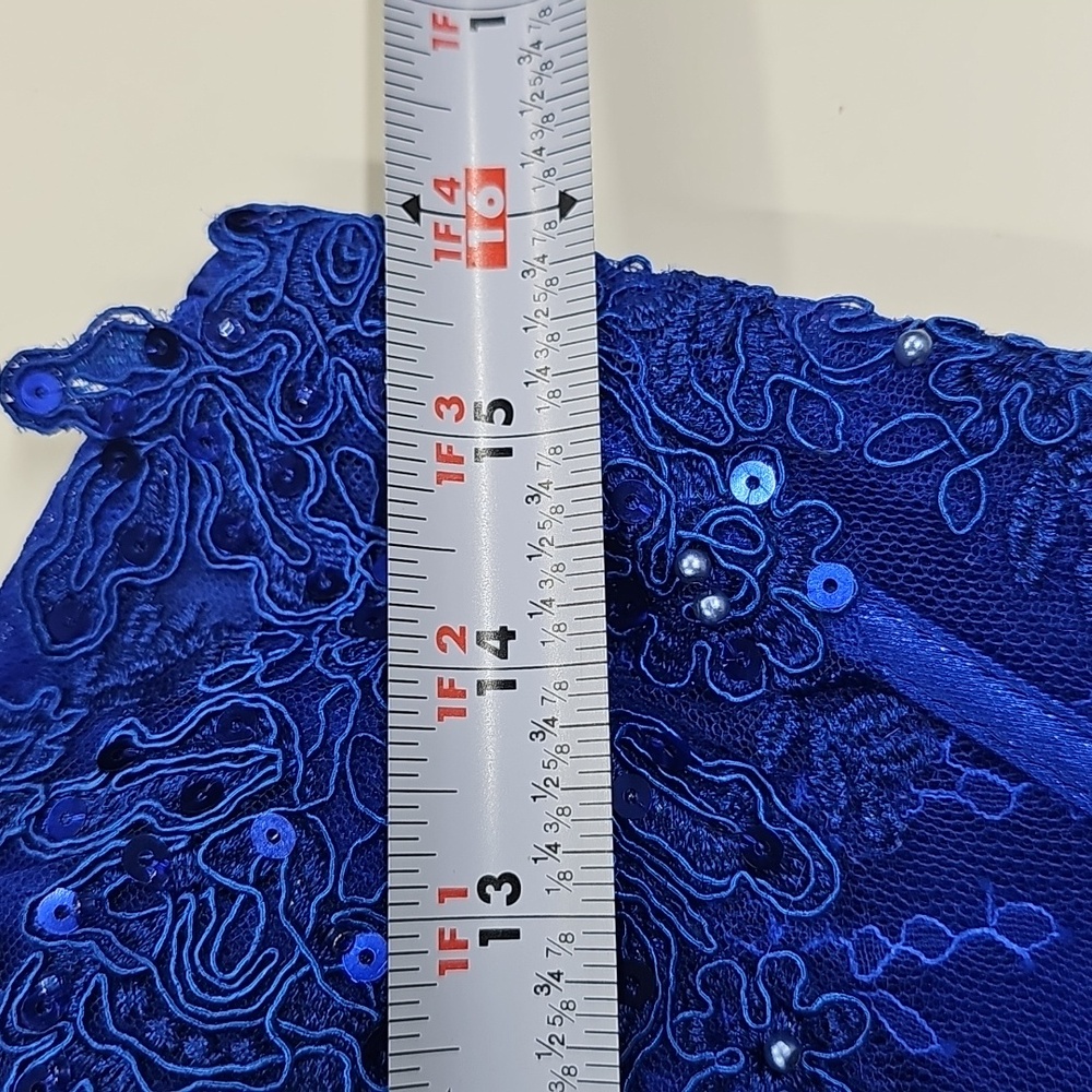 Bella Divine Corset Dress, Cobalt Blue, Size 10, Prom Dress / HOCO - Picture 6 of 14